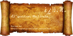Ágoston Melinda névjegykártya